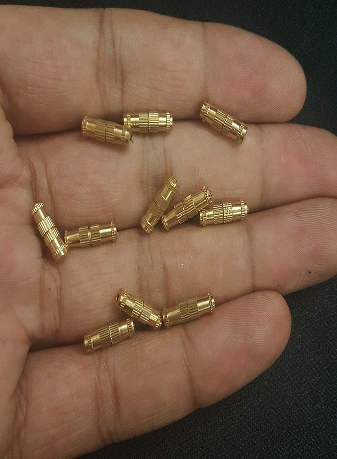 ALEVAN Silk Thread Jewellery Making Barrel Clasps Necklace Hooks Golden (20 Pcs) - Image 3