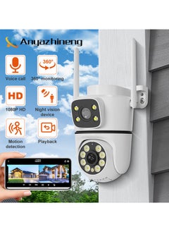 Generic Wireless WiFi camera indoor and outdoor high-definition 1080P night vision device mobile phone remote binocular monitoring camera  - Image 1