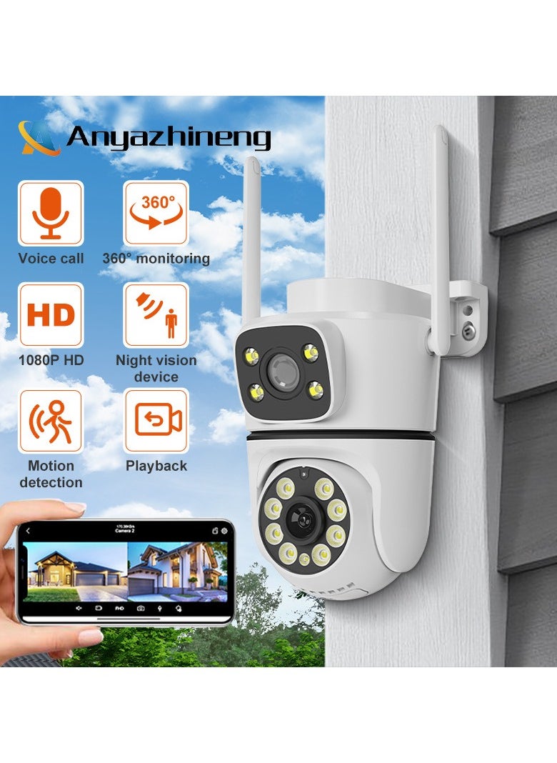 Generic - Wireless WiFi camera indoor and outdoor high-definition 1080P night vision device mobile phone remote binocular monitoring camera - Image 1