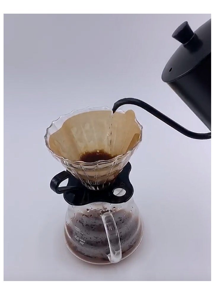 Coffee Filter 200-piece, V60 Size 02 Coffee Paper Filter Unbleached Disposable Coffee Filters Paper for Pour Over  (2-4 Cups)