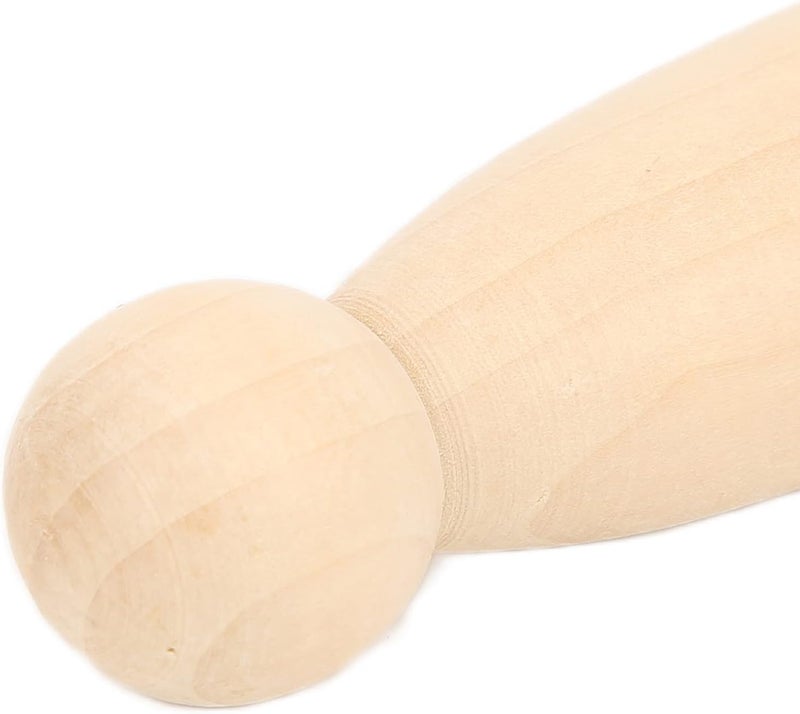 Unfinished Wooden Peg Dolls 10 Pcs Smooth Surface DIY Doll People for Imaginative Play (75MM Girl) - Image 2