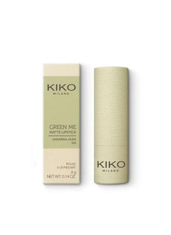 KIKO MILANO Green Me Matte Lipstick Universal Nude 100  - Image 2