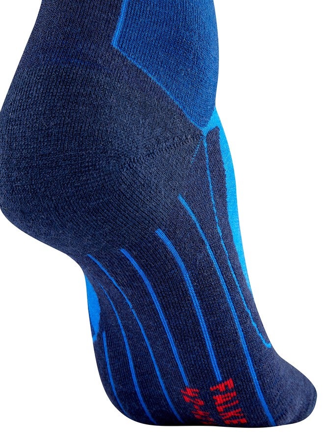FALKE Men's ST4 Wool Ski Socks, Merino, Knee High, Ultra Light Cushion, Breathable Quick Dry, Winter Athletic Sock, Blue (Olympic 6940), 9-10, 1 Pair - Image 2