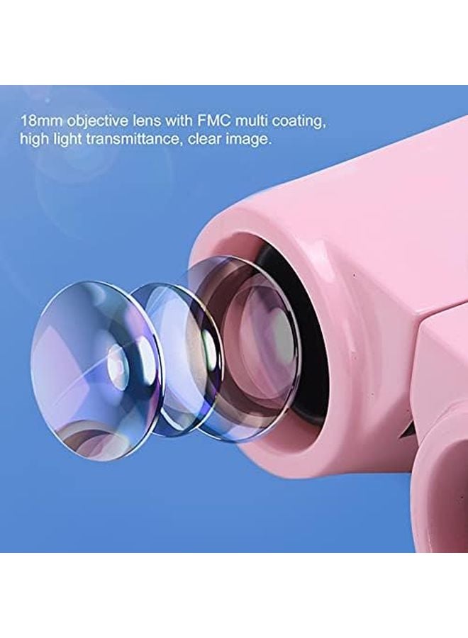 Pink Kids Binoculars 6x18 High Resolution Optics for Bird Watching Stargazing Travel - Image 3