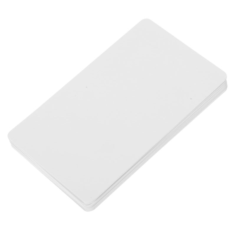 10 Pack Blank White PVC Cards For DIY Painting Business ID Membership - Image 2
