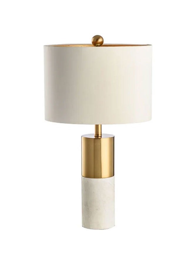 Classic lighting lamp, white marble and half gold, white cover - pzsku/Z6ED574728F05B67C9BA1Z/45/_/1713170764/ea5527fa-17e1-444f-87dd-c64db5ee5505