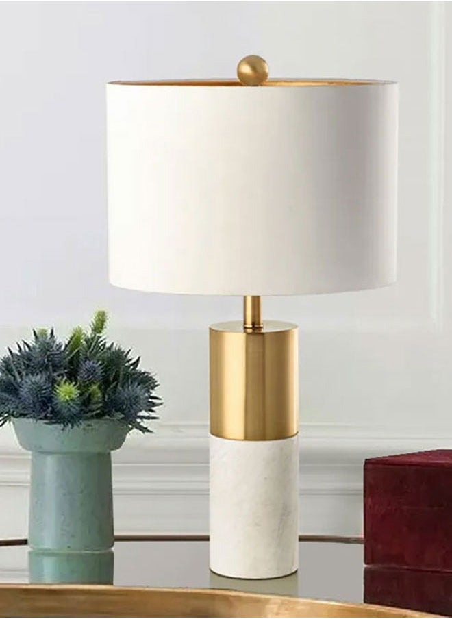 Classic lighting lamp, white marble and half gold, white cover - pzsku/Z6ED574728F05B67C9BA1Z/45/_/1713170765/e9035164-1bd7-499a-9355-c9757208d740