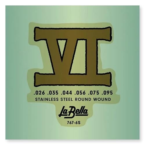 La Bella 767-6S Bass VI Stainless Steel Round Wound Guitar String 26-95 - Image 1