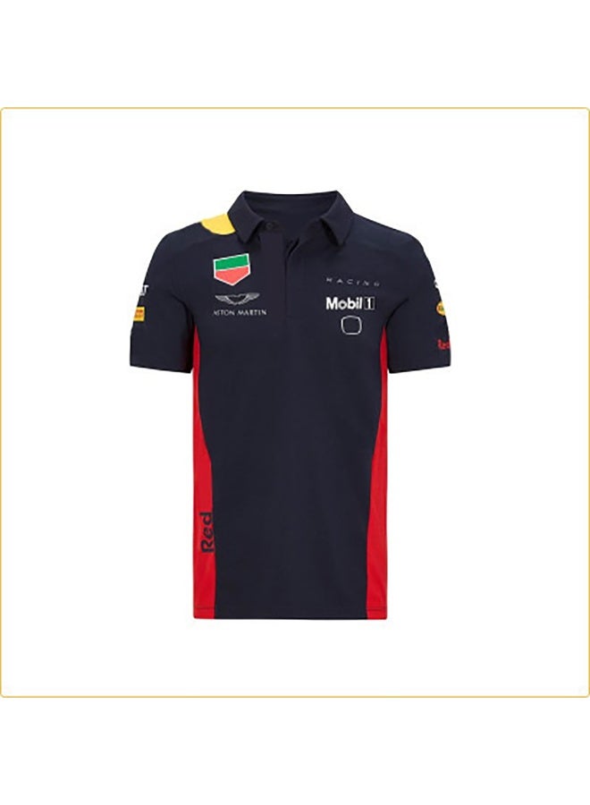 Red Bull Racing Navy Blue and Red Co-branded Polo Shirt size M