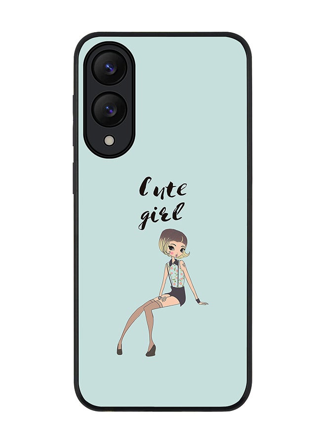 Stylizedd For Samsung Galaxy S25 Edge Case,Slim fit Camera Protection, Shockproof Thin Phone cover  - Shy Cute Girl