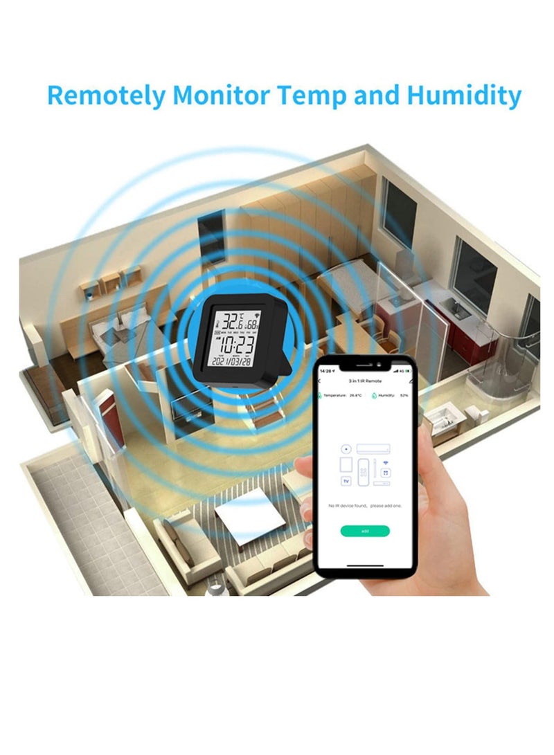 WiFi Temperature Humidity Monitor Wireless Temperature Humidity Sensor with APP Alert Digital Thermometer Hygrometer for Home Pet Garage - Image 5