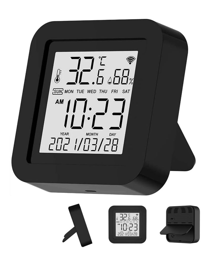 WiFi Temperature Humidity Monitor Wireless Temperature Humidity Sensor with APP Alert Digital Thermometer Hygrometer for Home Pet Garage - Image 1