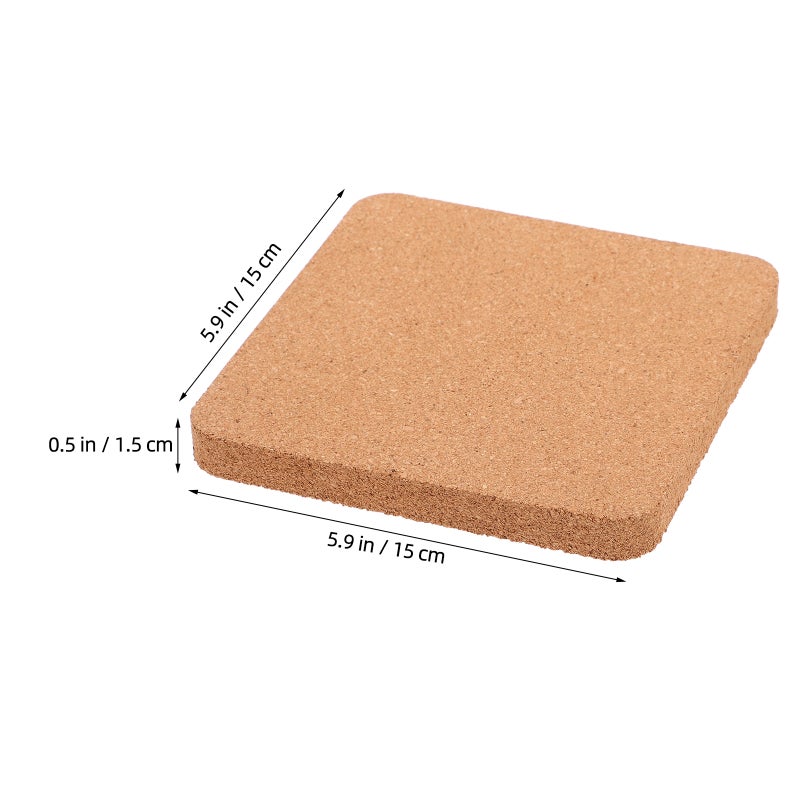 2pcs Cork Board Blank Cork Board Small Bulletin Board Cork Tile for Wall Craft Supply - Image 3