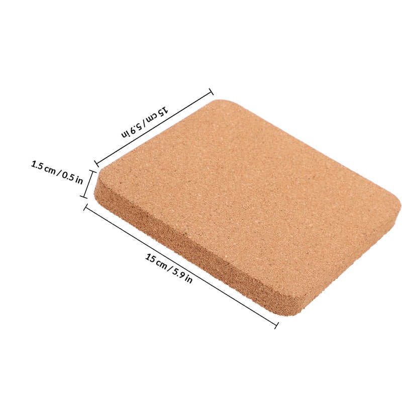 2pcs Cork Board Blank Cork Board Small Bulletin Board Cork Tile for Wall Craft Supply - Image 2