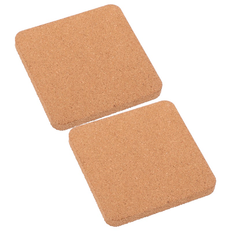 2pcs Cork Board Blank Cork Board Small Bulletin Board Cork Tile for Wall Craft Supply - Image 1