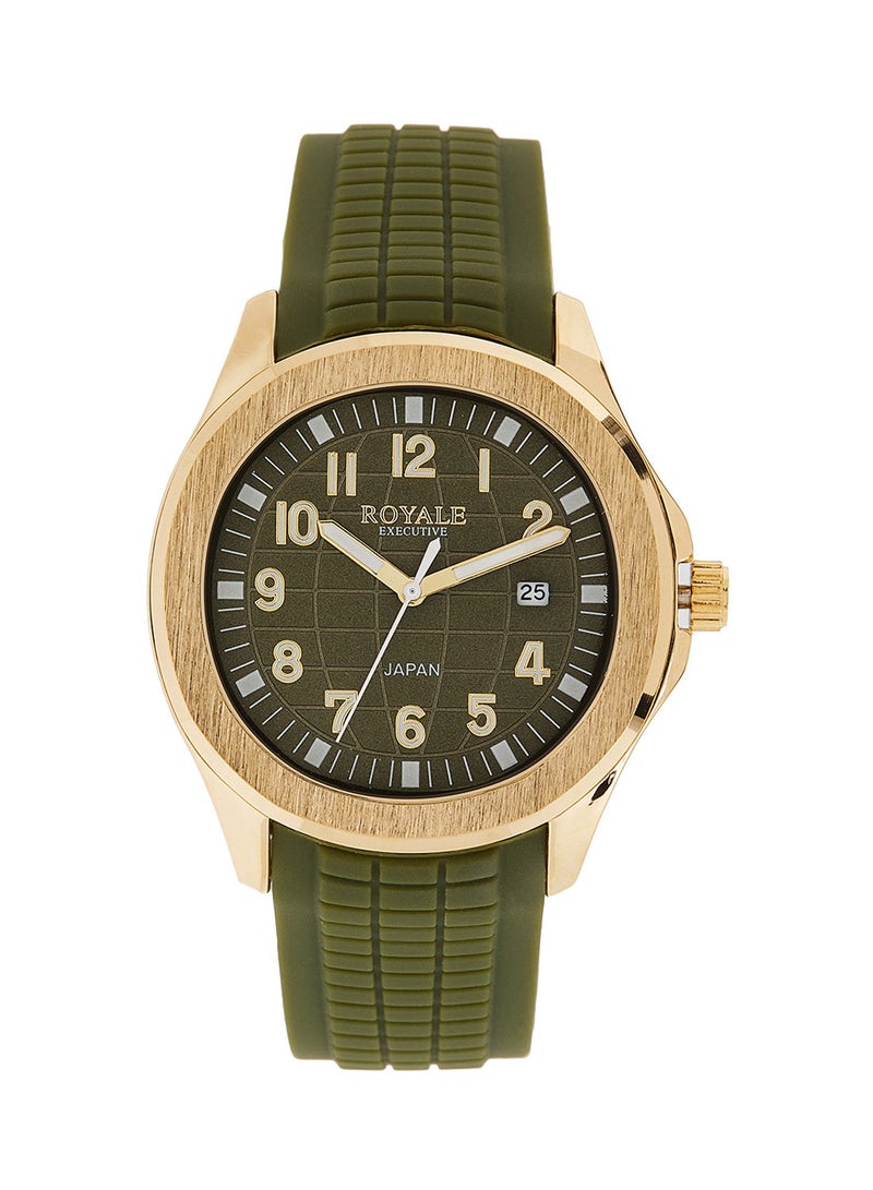 Royale Executive Men's Classic Rubber Strap Watch - Image 1