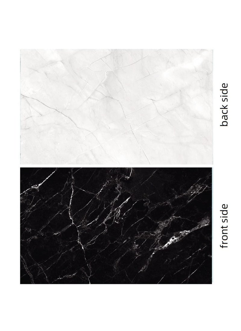 Generic 60*90 Photography Background Double Sided 2 Patterns Waterproof Premium Texture Backdrop Wall Video displaying Props for ins Style Jewelry/Food photoshoots (marble black)  - Image 5