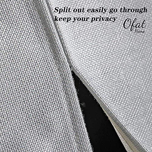 Ofat Home Design Japanese Ink Cat Black and White Noren Doorway Curtain Polyester Blend 33.5"x 59" Door Curtain for Kitchen Tapestry for Wall Hanging Decoration - Image 4