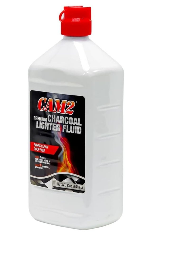 Charcoal CAM2 Premium Charcoal lighter Fluid BBQ fire fluid. Barbecue lighter. Quickly & Easily Ignite BBQ Grills With Lighter Fluid. odorless fluid Pack of 1 Pack of 3 946ml (1) - Image 1