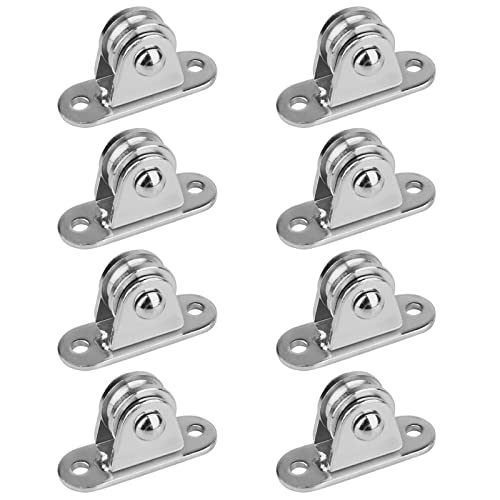 GBGS 8 Pcs 1" Small Pulley Block,Silent Pulley Wheel for 1/8" Cord,Max Load 176 lb - Image 1