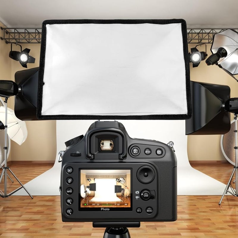 Jojofuny Portable Camera Flash Diffuser Softbox Lightweight for Improved Photography Quality - Image 5