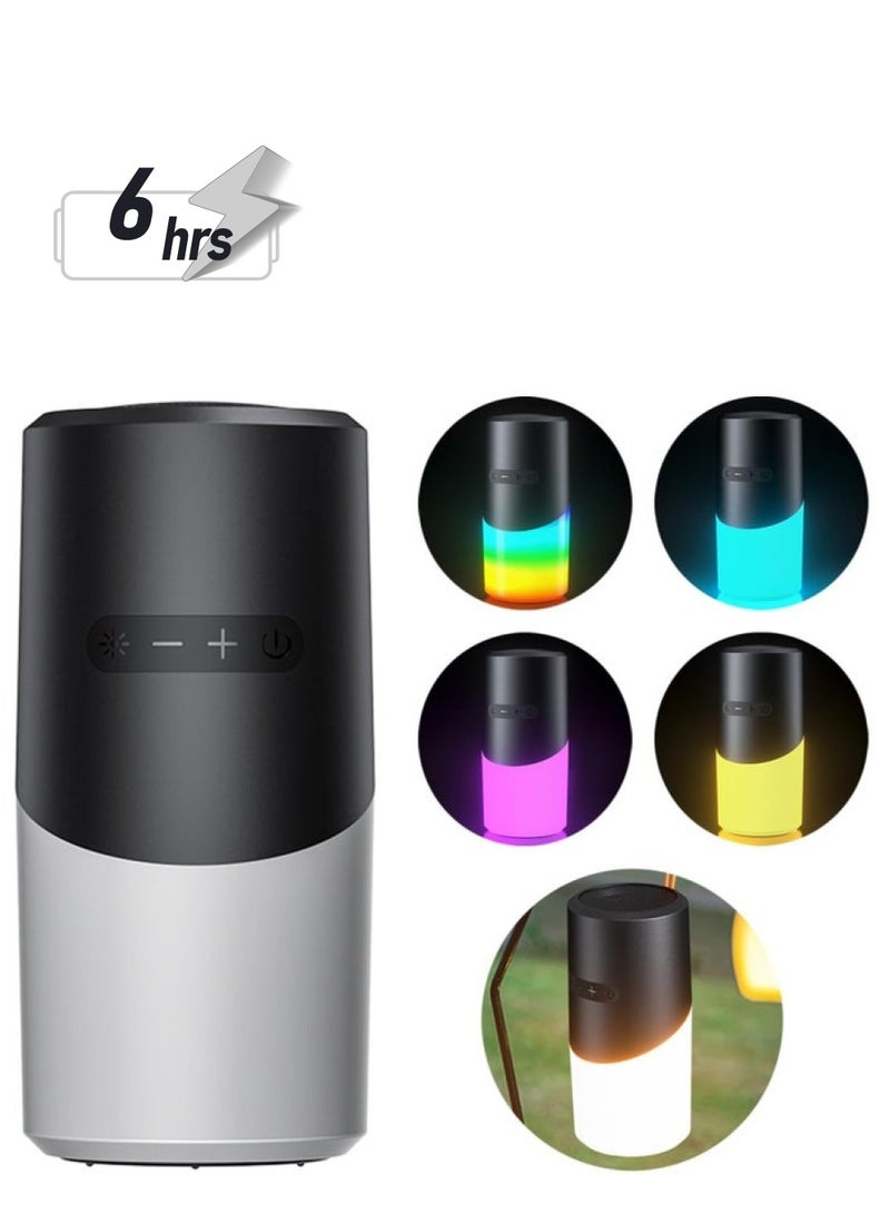 Bluetooth Speaker, 7 Preset Light Modes, Bluetooth 5.3, IPX5 Waterproof, 20m Long Range, Perfect for Camping, Hiking, Mountaineering, Outdoor Activities and Cycling - Image 1