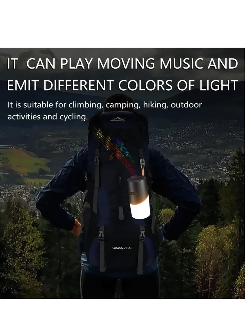 Bluetooth Speaker, 7 Preset Light Modes, Bluetooth 5.3, IPX5 Waterproof, 20m Long Range, Perfect for Camping, Hiking, Mountaineering, Outdoor Activities and Cycling - Image 5