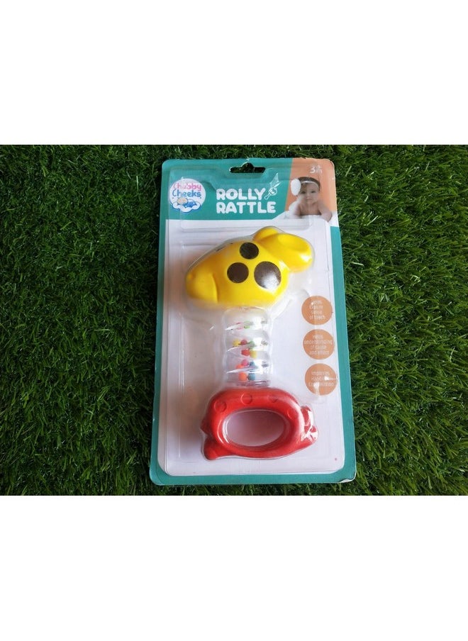 Salvus App SOLUTIONS Salvus APP SOLUTIONS Colorful Plastic Rolly Rattle Toy: Engaging and Safe Baby Toy for Hours of Fun (Multicolor_5x9 Inch)  - Image 3
