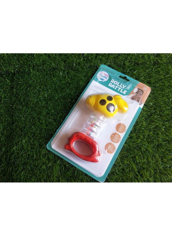 Salvus App SOLUTIONS Salvus APP SOLUTIONS Colorful Plastic Rolly Rattle Toy: Engaging and Safe Baby Toy for Hours of Fun (Multicolor_5x9 Inch)  - Image 4
