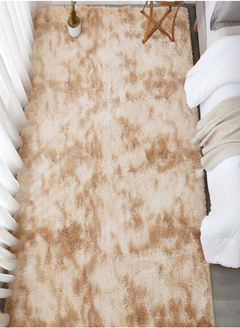 GOOTOY - Modern Style Area Rug Non-Slip Super Soft Touch Living Room Bedroom Kitchen Decoration Of Carpet Floor Rug Fluffy Long Pile Rectangular 140x200cm - Image 1