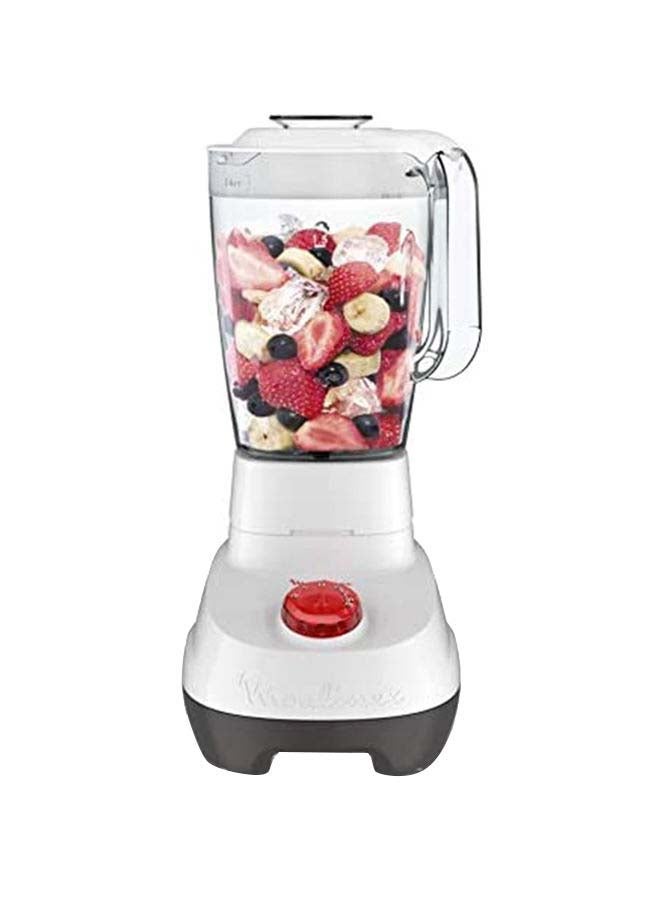 Moulinex Superblender Kitchen Blender, Large Capacity, 2 stainless Steel Accessories Grster and Grinder, 2 speeds, Pulse, 4 removable blades 2 L 700 W LM207127 White/Clear - Image 5