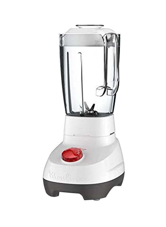 Moulinex Superblender Kitchen Blender, Large Capacity, 2 stainless Steel Accessories Grster and Grinder, 2 speeds, Pulse, 4 removable blades 2 L 700 W LM207127 White/Clear - Image 3
