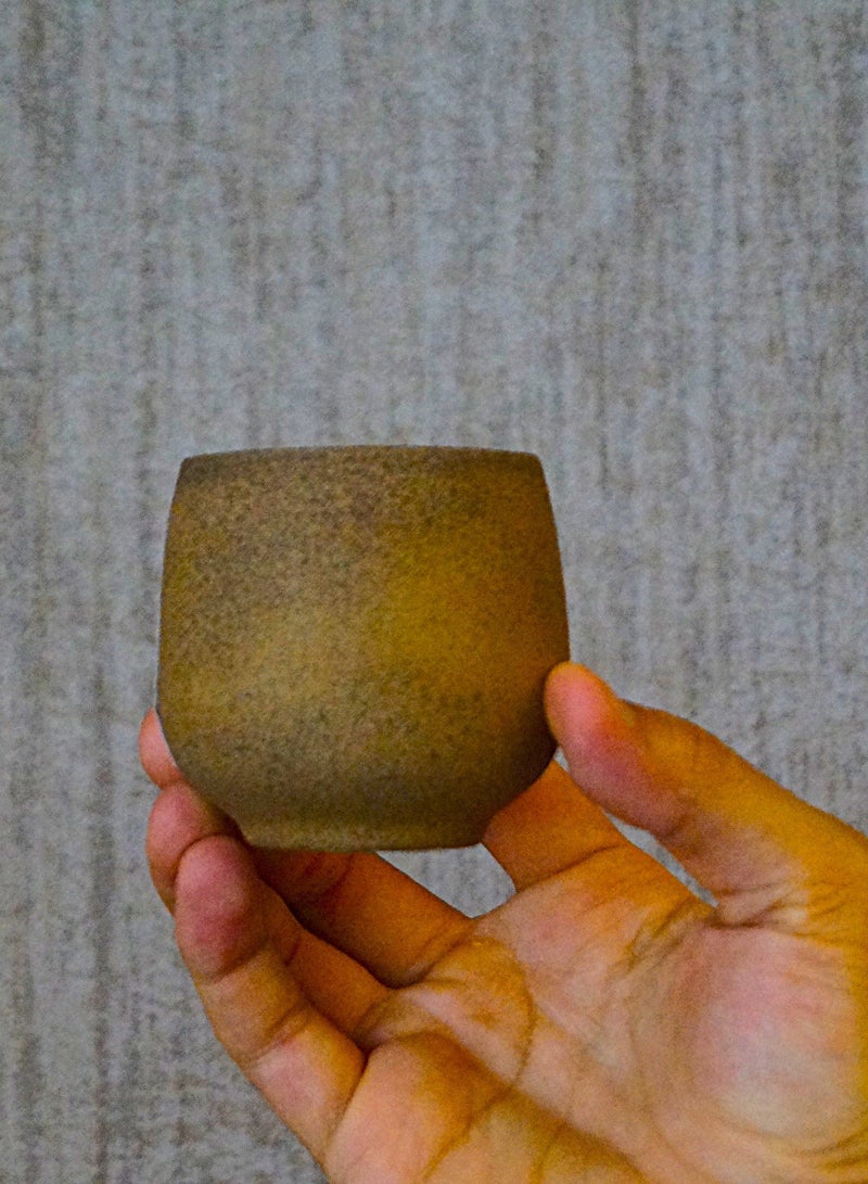 Tohfa Luxe Believe Clay Cup Set – Set of 4, 100ml Earth Brown Handmade Coffee & Tea Cups, Artisanal Drinkware, Gift & Home Décor - Image 5