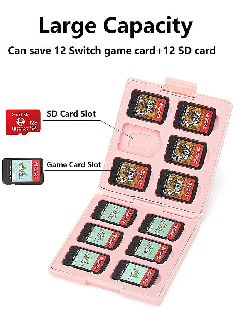 Y&D Game Card Case for Nintendo Switch, Portable & Thin Hard Shell Box, Protective Shockproof Cartridge Holder Carrying Storage Box with 12 Slots  - Image 2