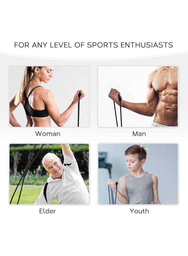 ULTIMAX Figure 8 Resistance Band Resistance Bands for Women 8 Shaped Resistance Band for Arms Chest Expander Yoga Gym Fitness Pulling Rope 8 Word Elastic Assorted Color - Image 5