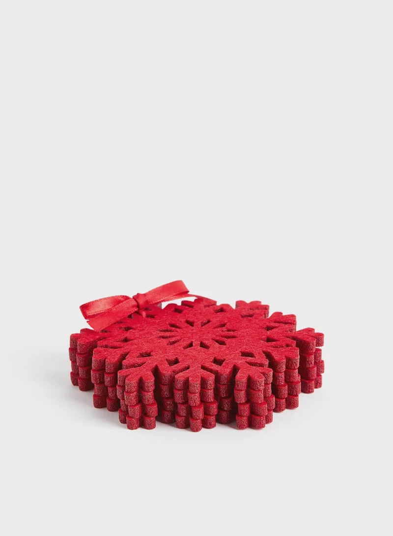 H&M 4-Pack Felt Coasters 10X10