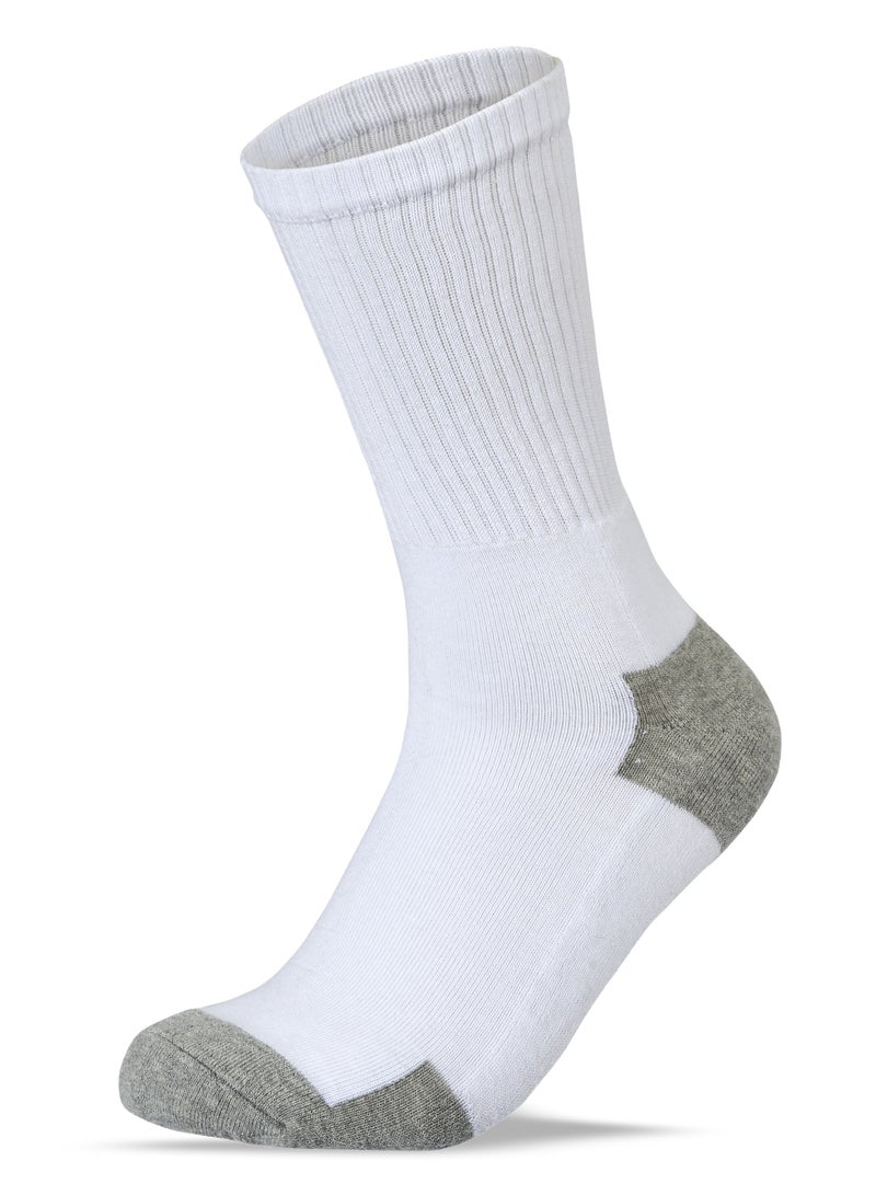 SAM SOCKS Men Set of 3 Half Terry Sport Socks SS1 Black-White-Grey - Image 2