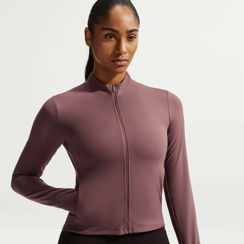 Nike Purple Women's Zenvy Dri-FIT Full-Zip Training Top for Women | Best Price UAE