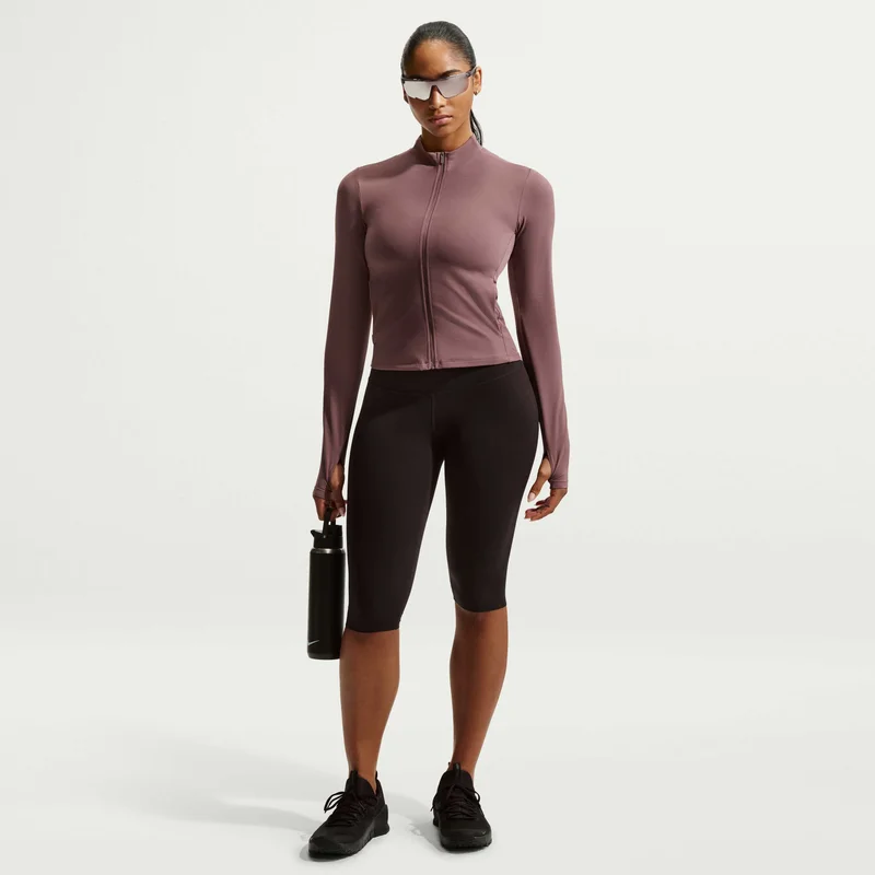 Nike Purple Women's Zenvy Dri-FIT Full-Zip Training Top for Women | Best Price UAE