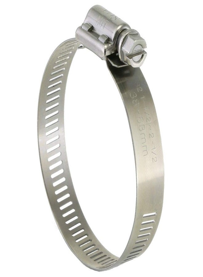 YDS SAE #32 Hose Clamp Stainless Steel 1-½ inch - 2-½ inch with High Torque, Worm Drive, ½ inch Band (Pack of 10) - Image 4