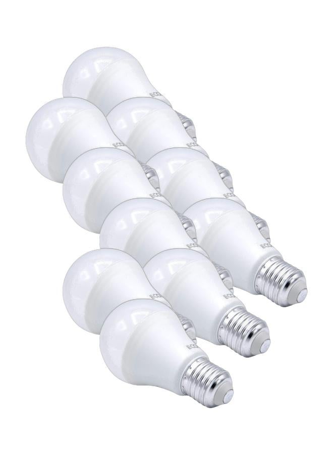 ECOLINK مصباح LED 8 واط، قاعدة E27، 6500 كلفن 1CT/12 حزمة من 10 مصابيح ضوء النهار البارد - Image 1