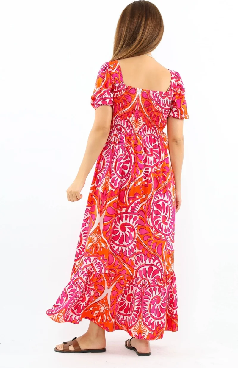 ريتنيس Printed Off-Shoulder Dress