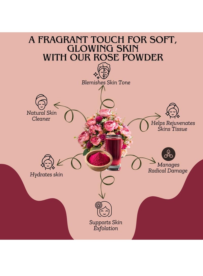 Accessories 22 Rose Powder (50gm) â€“ 100% Natural & Preservative-Free | Suitable for All Hair & Skin Types | Hydrates & Reduces Irritation - Image 5