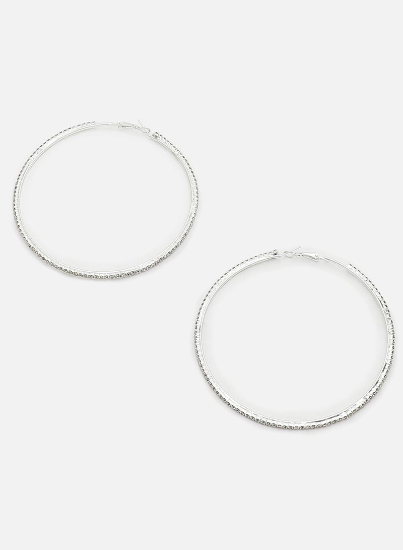 SOHI Party Artificial Hoop Earring Jewellery  - Image 4