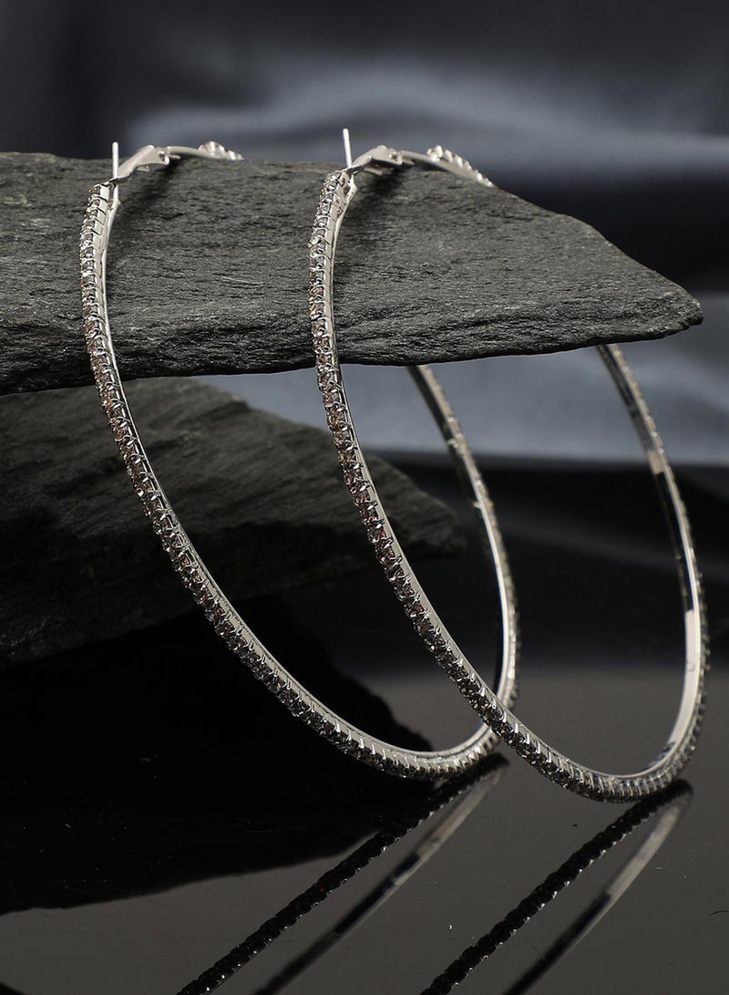 SOHI Party Artificial Hoop Earring Jewellery  - Image 5