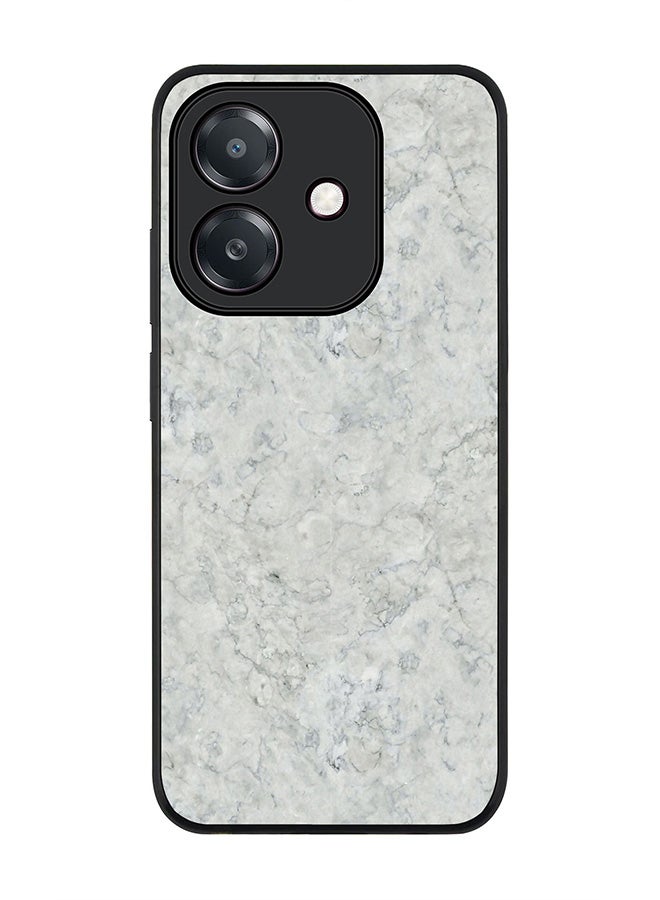 Stylizedd For Oppo A60 5G / A3 5G / A3x 5G Case,Slim fit Camera Protection, Shockproof Thin Phone cover - Marble Texture White - Image 1