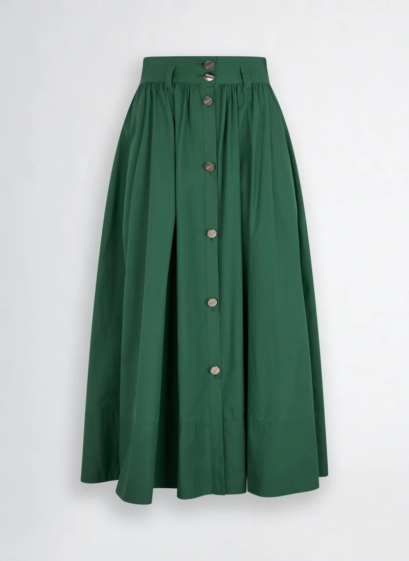 Liu Jo Green midi skirt