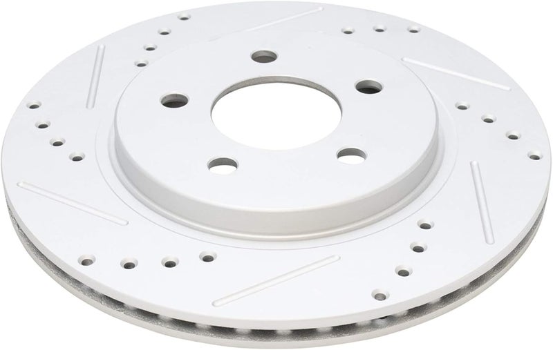 TRQ Rear Performance Brake Rotors Set Premium G-Coated Compatible with 2005-2014 Ford Mustang - Image 4