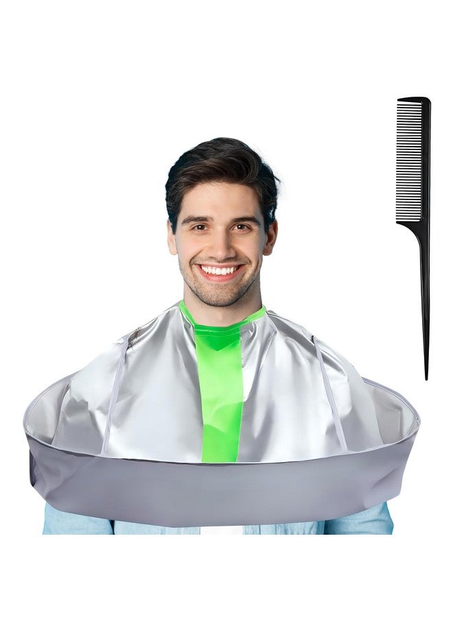 Wsevinn Hair Cutting Capes for Adults, Professional Haircut Cape Umbrella Waterproof Salon Barber Cape Hairdressing Apron, with 1PCS Black Comb - Image 1