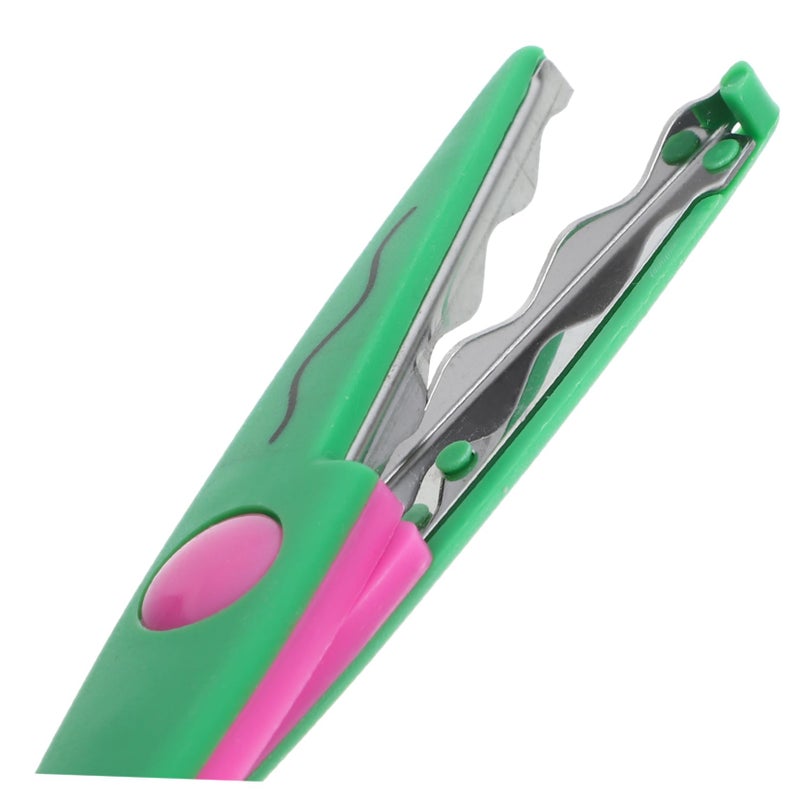 12Pcs Pattern Scissors Set For Crafting Scrapbooking Wave And Castle Designs Durable Easy To Use - Image 3